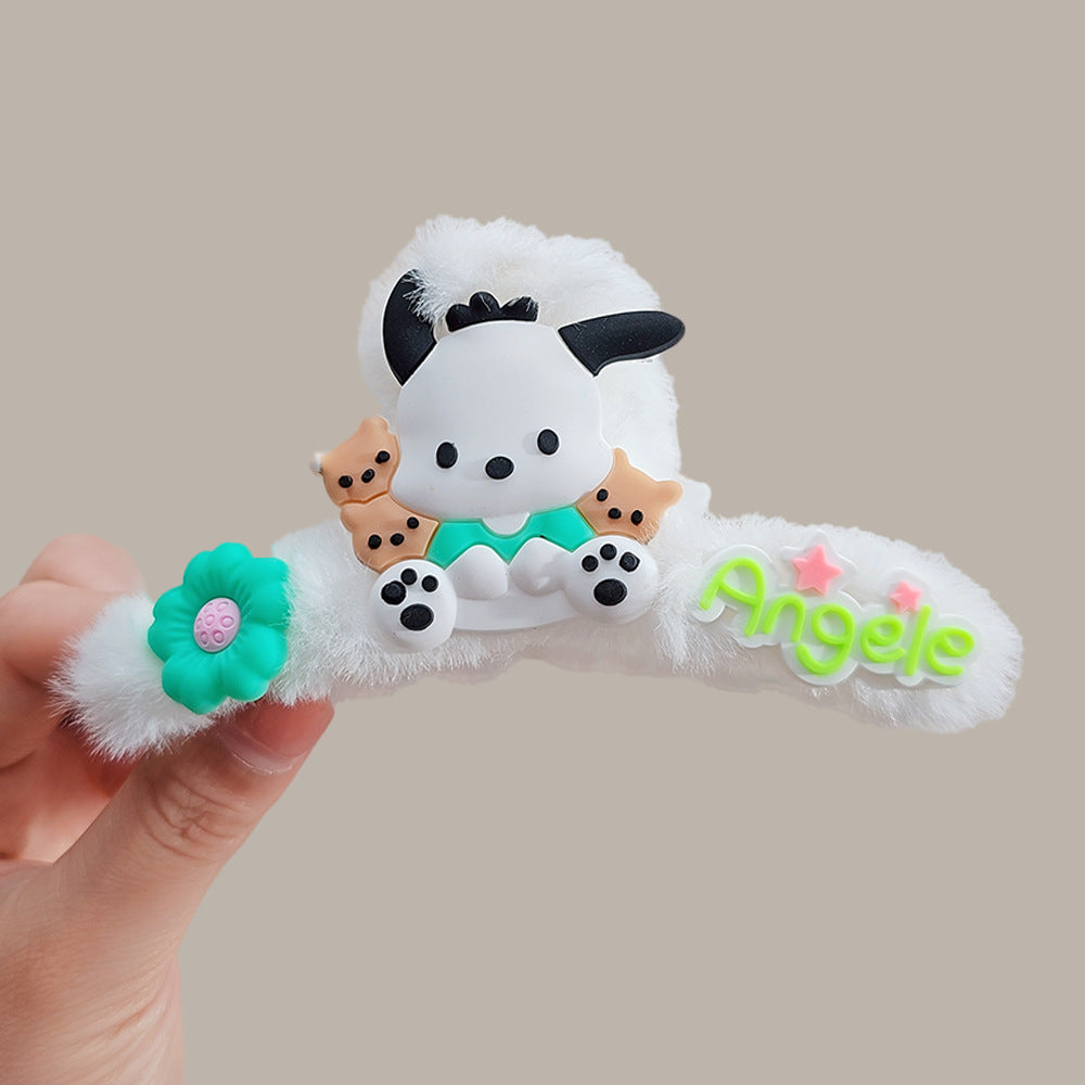 Plush cartoon cute hair clip MYA-WoD005