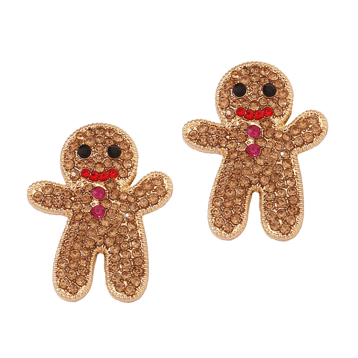 Alloy cartoon Halloween gingerbread man earrings MIC-YueL027