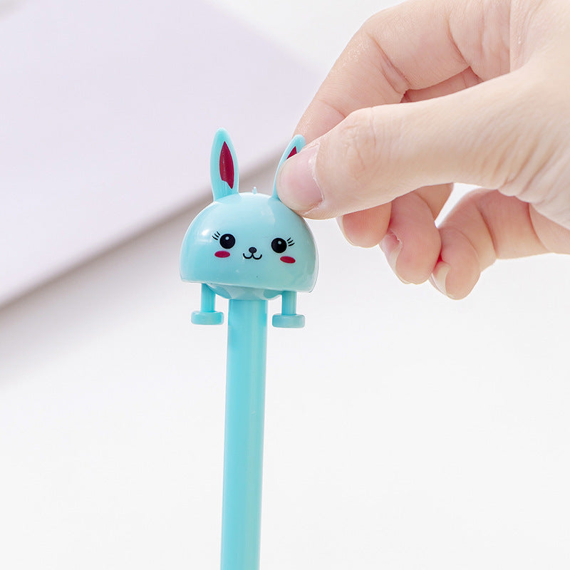 Ballpoint Pen Plastic Cute Rabbit Shaking Gel Gel Pen MPai003