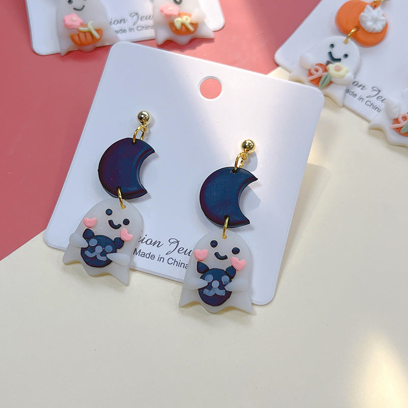 Acrylic New Halloween Collection Earrings PinH006