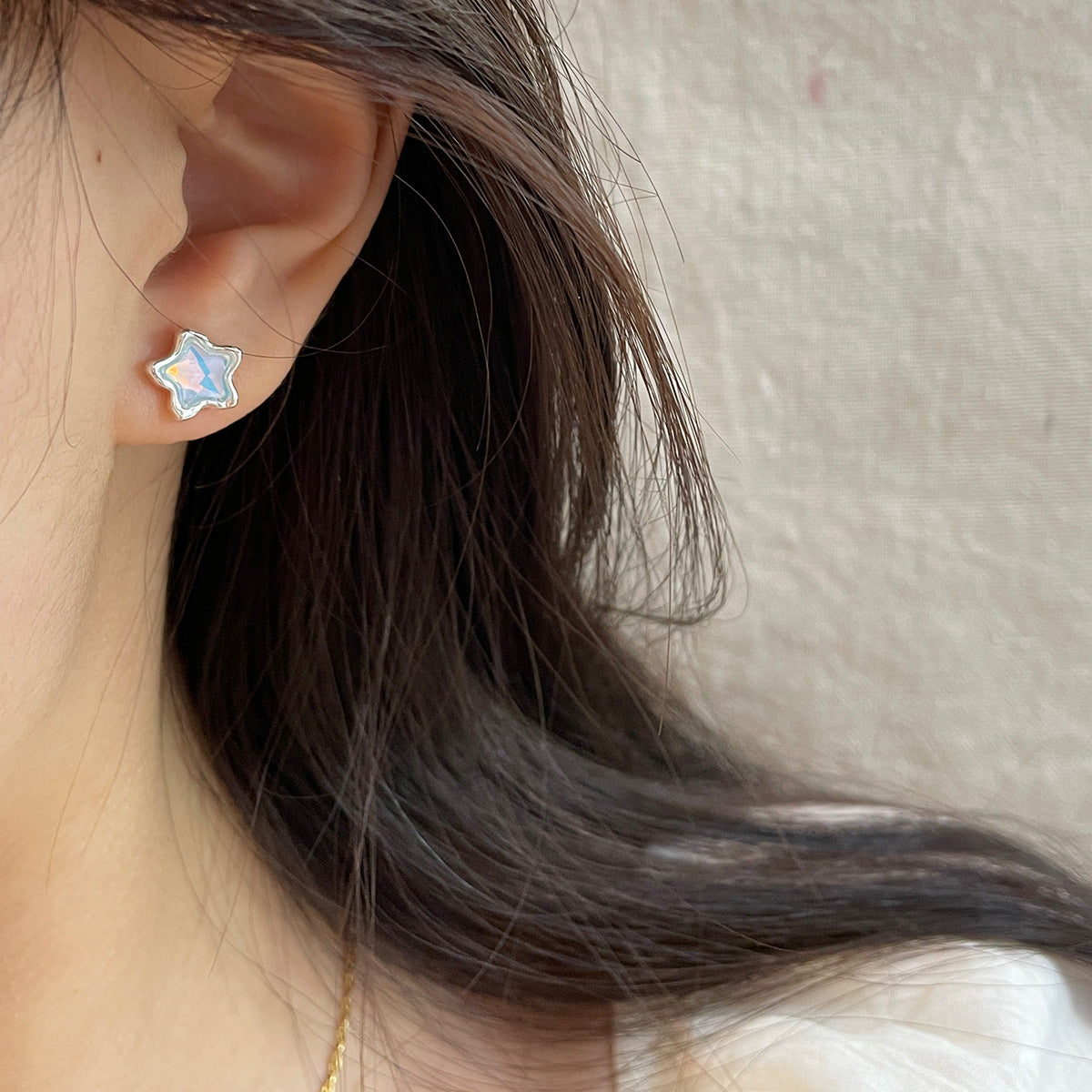 Alloy minimalist star earrings MIC-ShuangX042