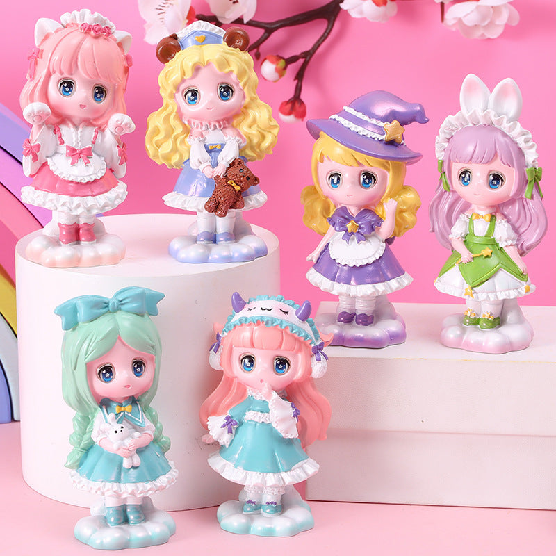 Resin cartoon handmade doll star light (Minimo de compra 2) MIC-HaiY011