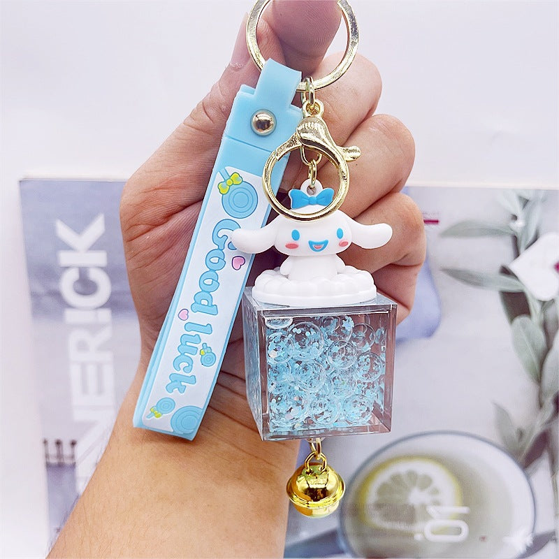 PVC cartoon floating oil keychain MYA-DMF013