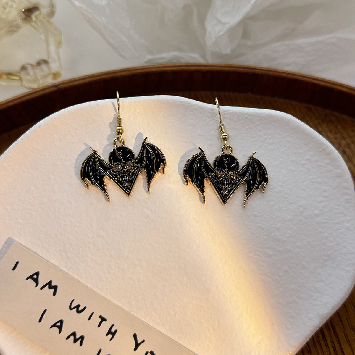 Alloy funny skull earrings MYA-MDD185