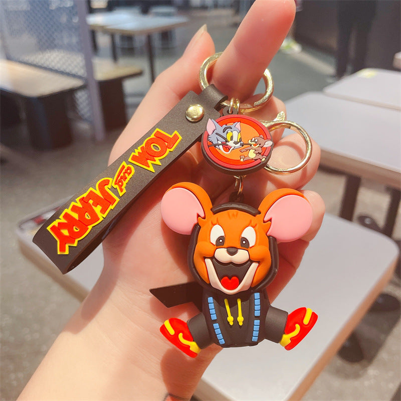 resin cat and mouse keychains MIC-HongY002