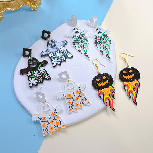 Acrylic New Halloween Collection Earrings PinH011