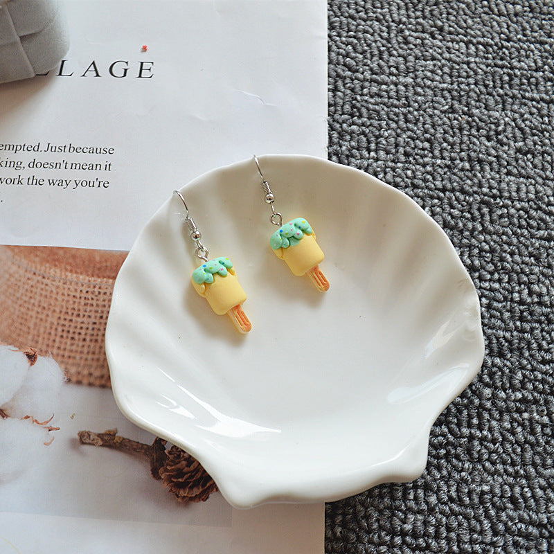 Resin cooling small ice cream earrings (Minimo de Compra 2) MIC-XieN036