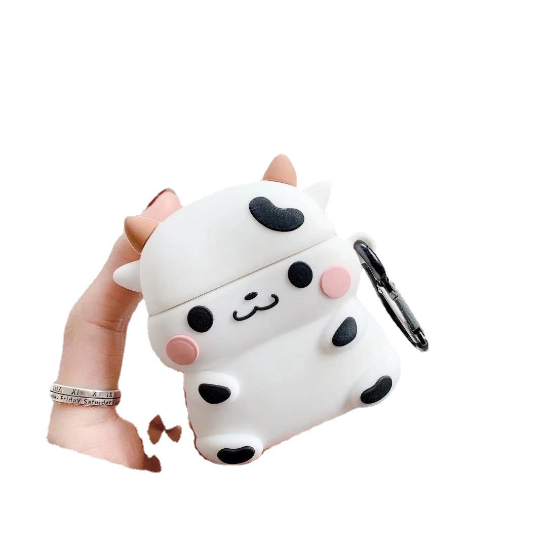 Silicone cartoon cute cow earphone case (Minimo de compra 2) MIC-DST002