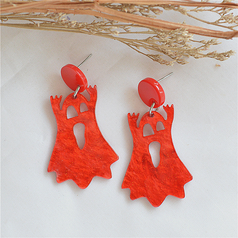 Acrylic horror and funny ghost earrings MYA-XieN059