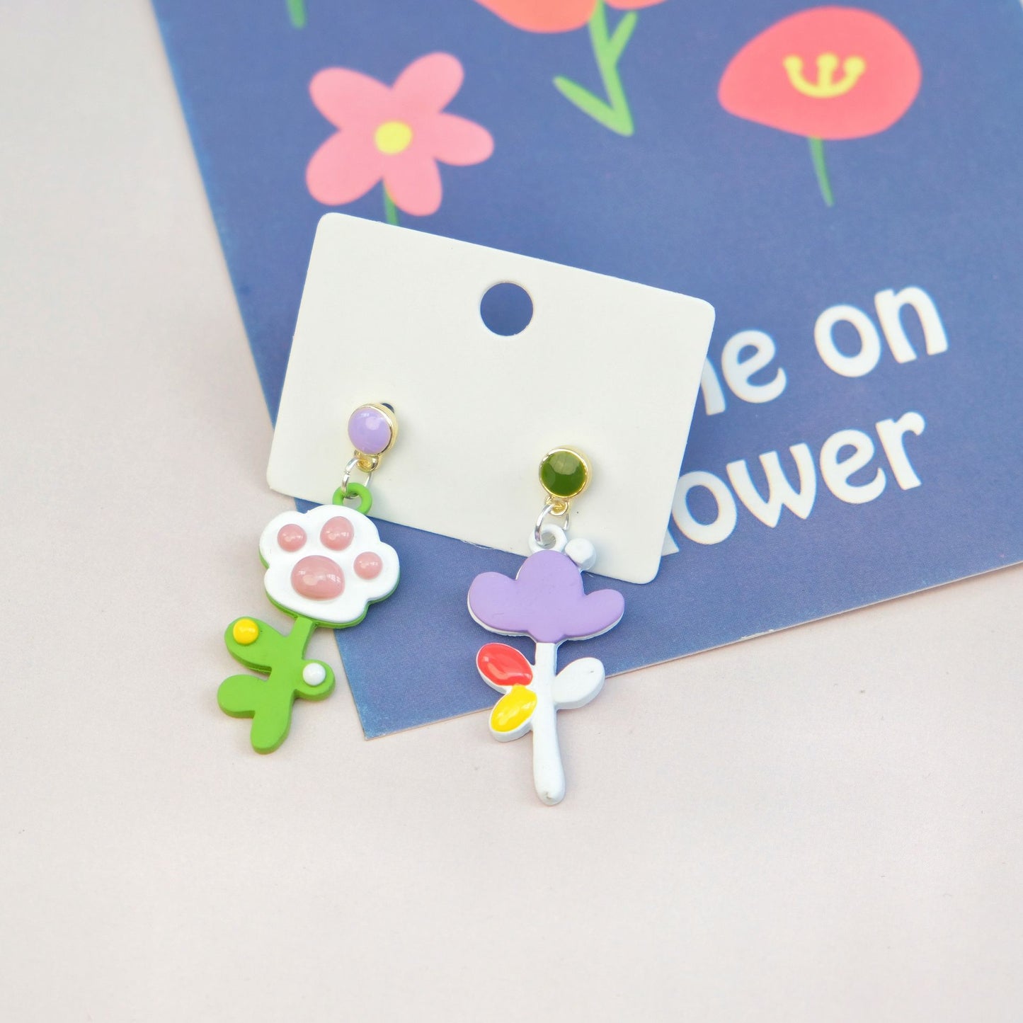 Alloy flower earrings MIC-XNWE015