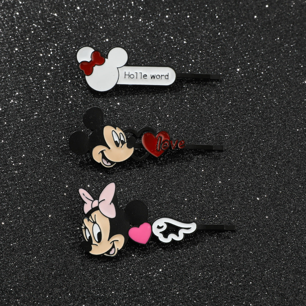 Alloy cute cartoon one line hair clip (Minimo de compra 2) MIC-YunX006