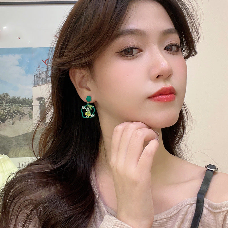 Alloy hollow flower earrings (Minimo de Compra 2) MIC-BLD040