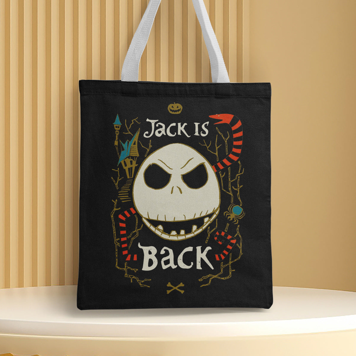 Polyester Halloween canvas shoulder bag (Minimo de Compra 2) MYA-QB010