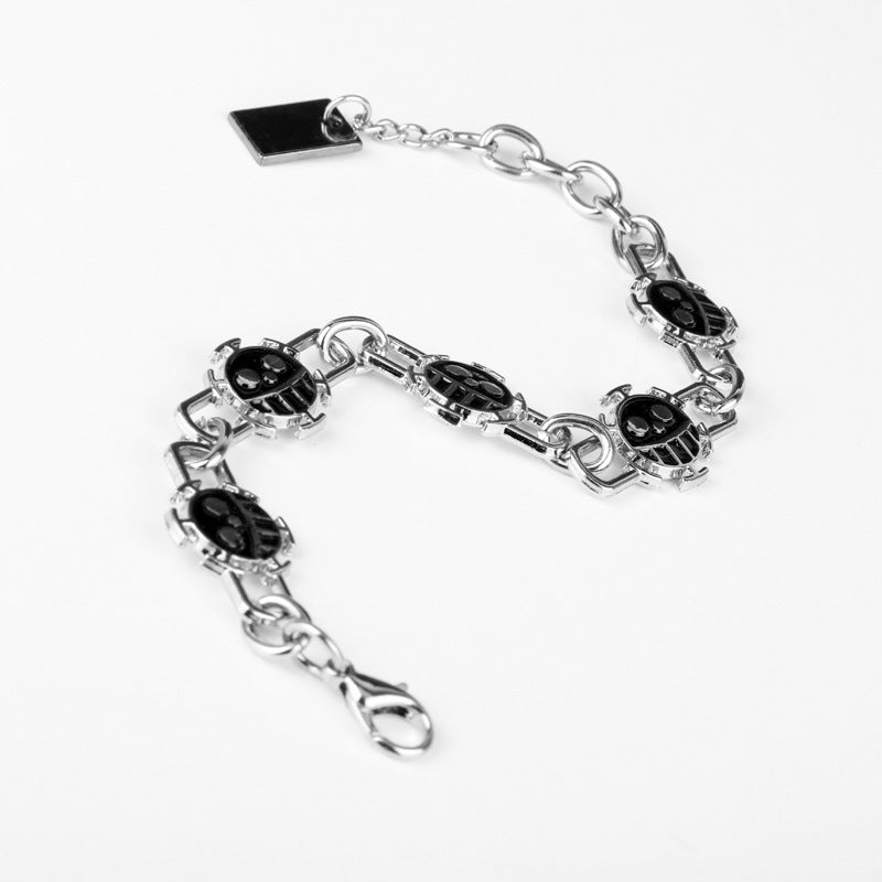 Alloy Death Skull Bracelet MIC-AiWen006