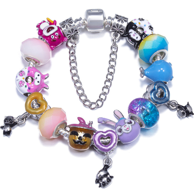 Alloy DIY Pandora Cartoon Bracelet MYA-LiY020