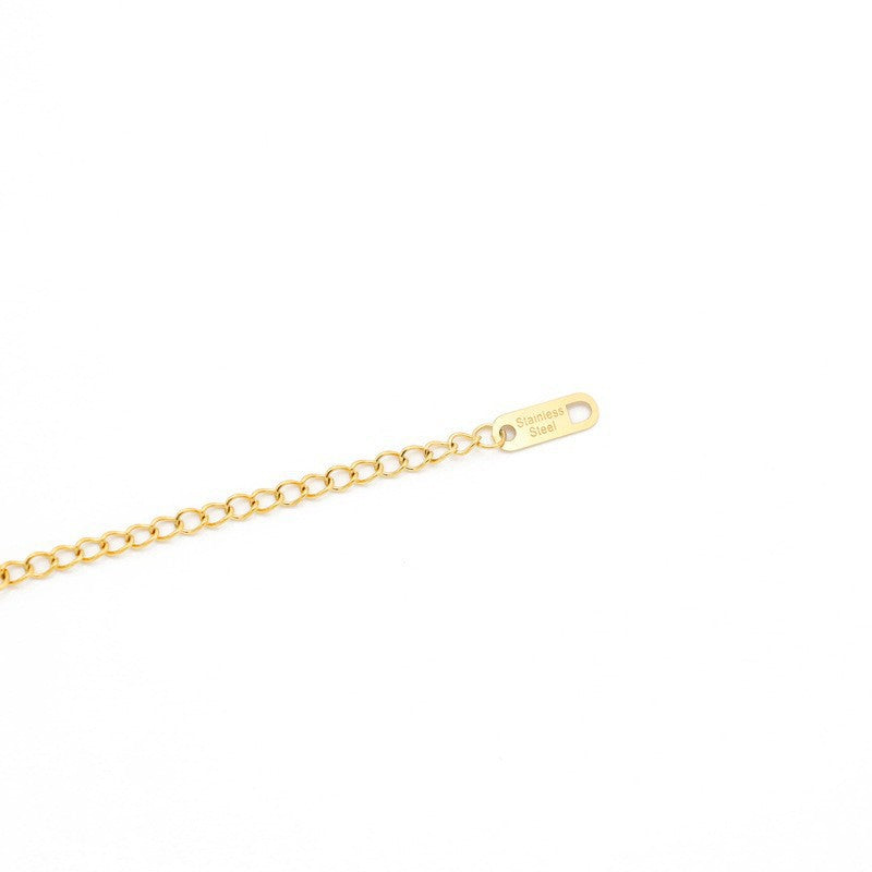 Stainless steel gold-plated simple and versatile bracelet MYA-XuanJ021