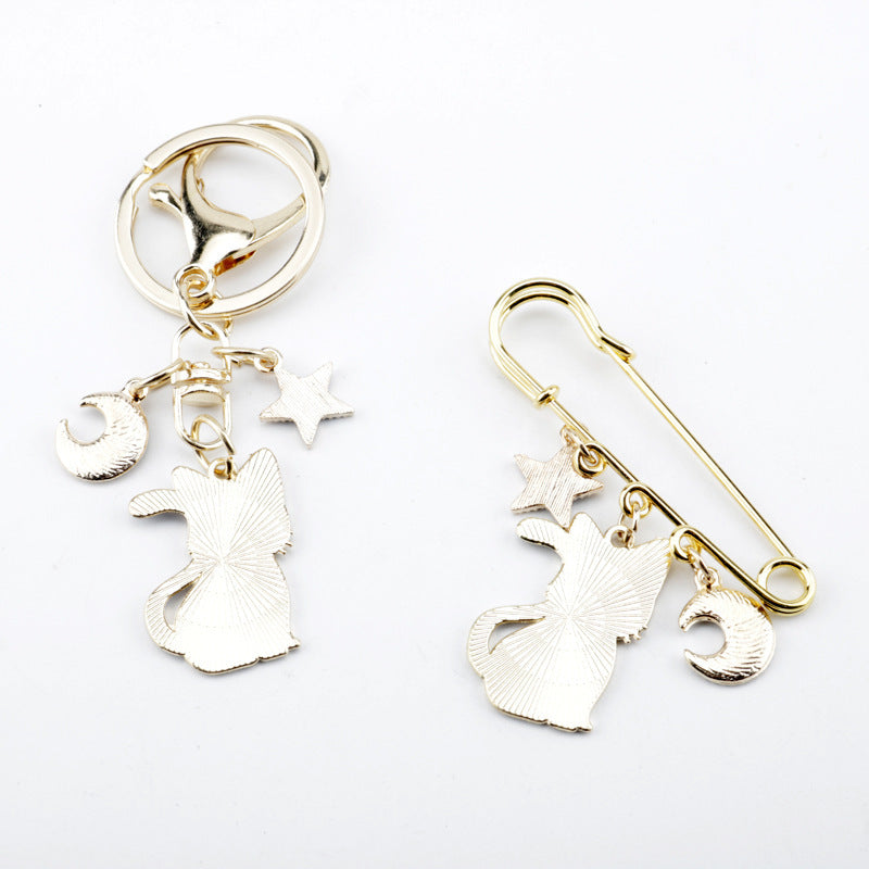 Alloy cartoon cute cat brooch MIC-DongS010