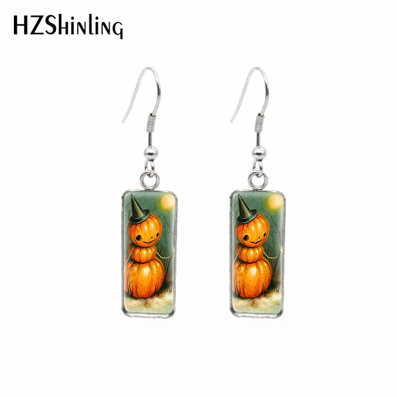 Earrings Stainless Steel Halloween Skull Earrings Minimo de compra 2 XiangL022