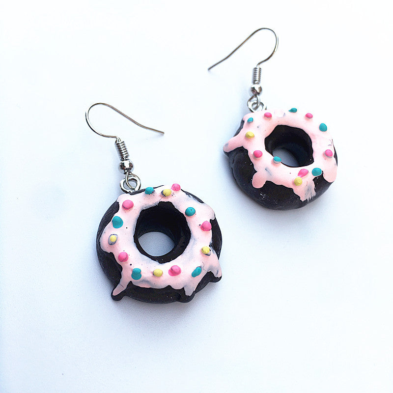 Acrylic New Donut Earrings (Minimo de Compra 2) MIC-ChouT037