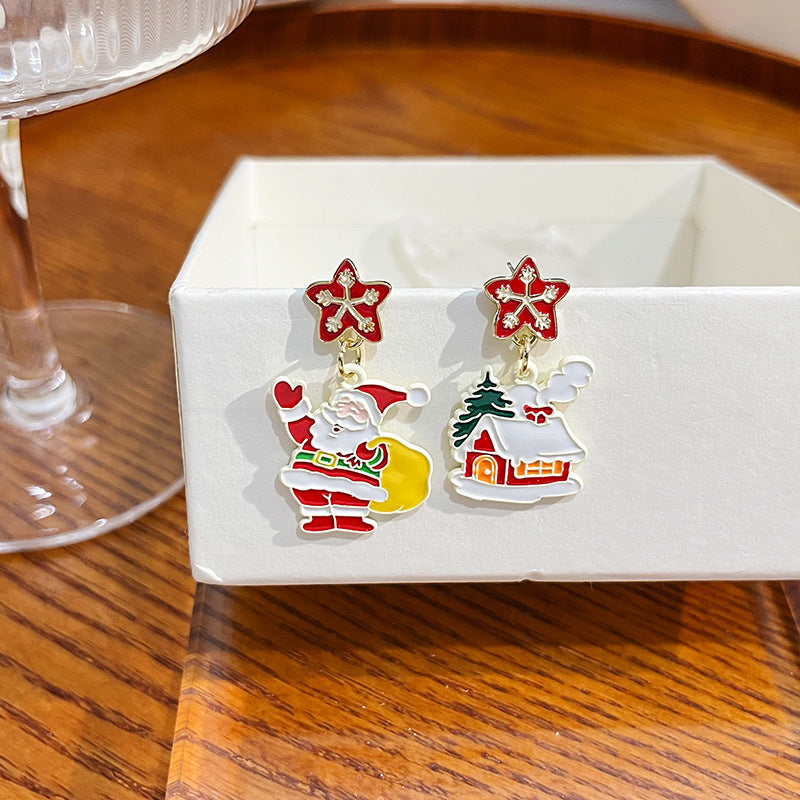 Alloy Christmas New Cartoon Earrings MYA-QingH010