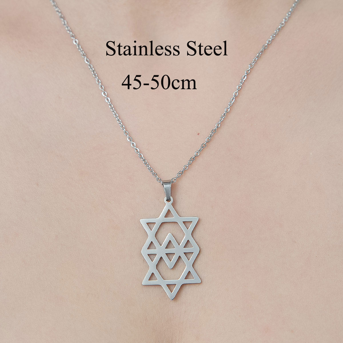 Alloy Six Star Necklace (Minimo de Compra 10) MYA-QiZ001