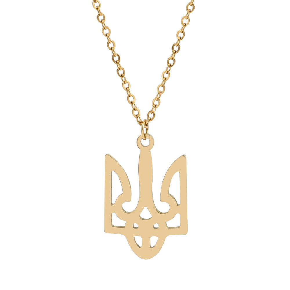 Necklaces Stainless Steel Emblem of Ukraine Minimo de compra 2 ShaoH008