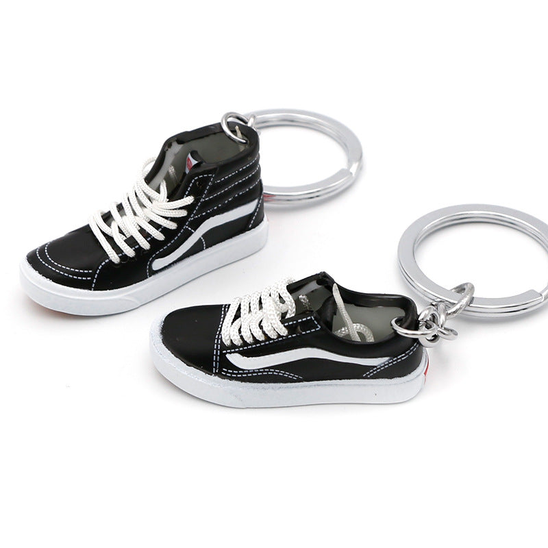 Skateboard Shoes Retro High Top Low Top 3D Stereo Keychain MIC-QLP026