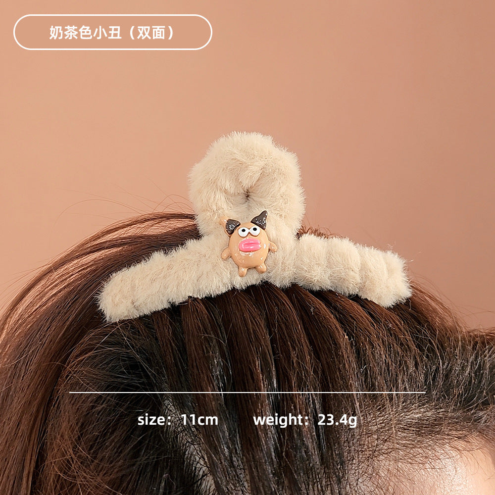 Plush cartoon cute hair clip MYA-WoD006