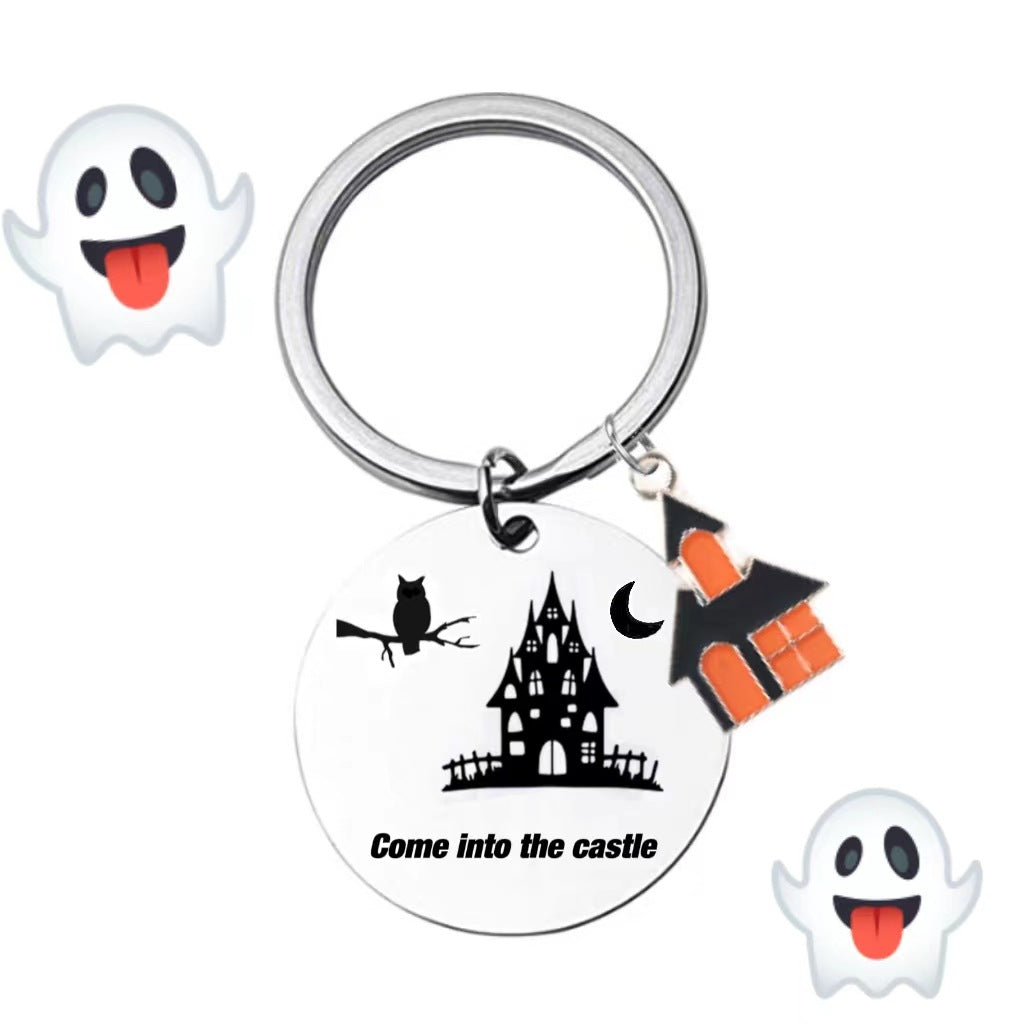 Stainless steel Halloween series keychain MYA-XinJ005