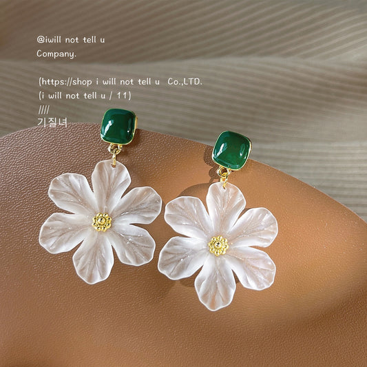 Alloy minimalist flower earrings MIC-LiangM001