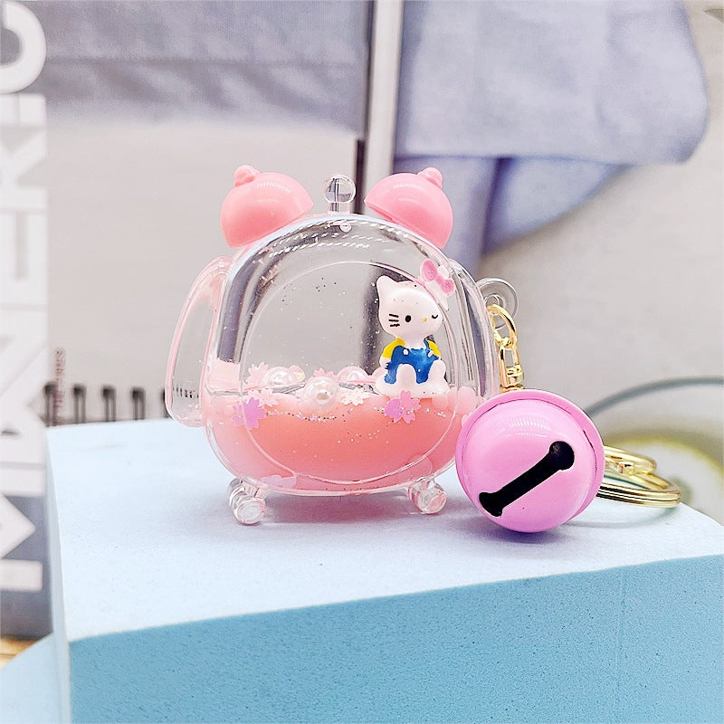 PVC cartoon floating oil keychain MYA-DMF013