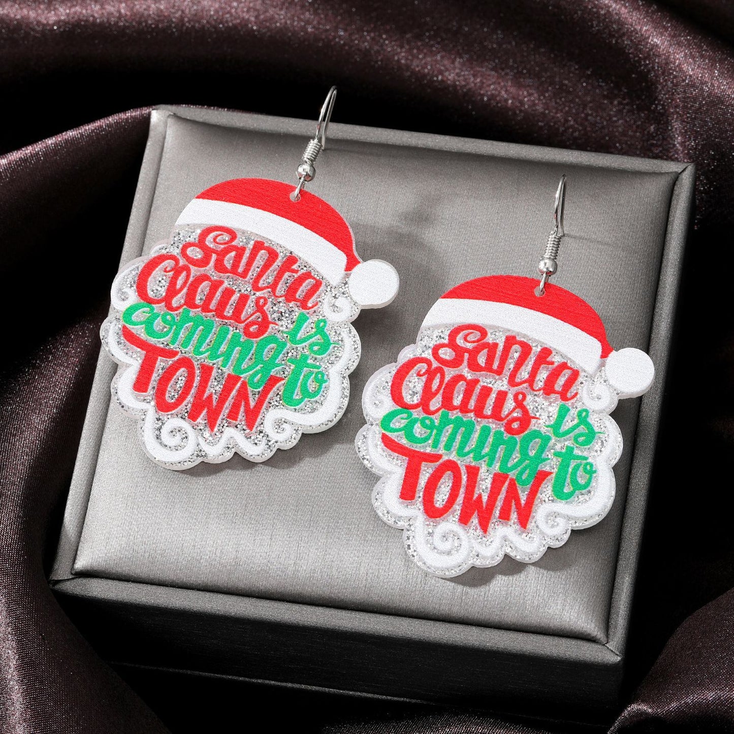 Alloy Christmas series earrings (Minimo de Compra 5) MIC-JueJ024