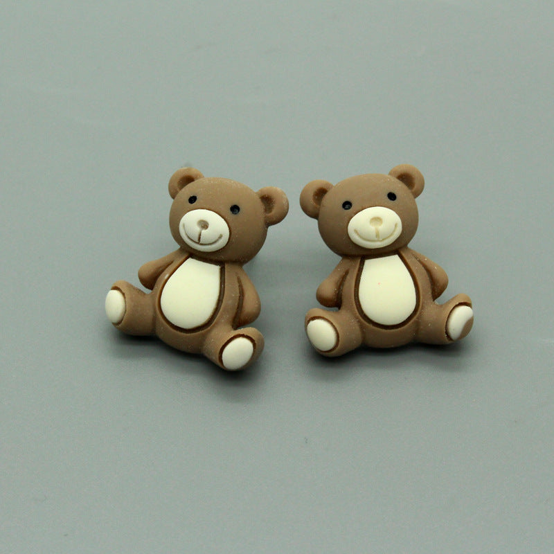 Acrylic Asymmetric Animal Earrings (Minimo de Compra 3) MYA-JueJ008