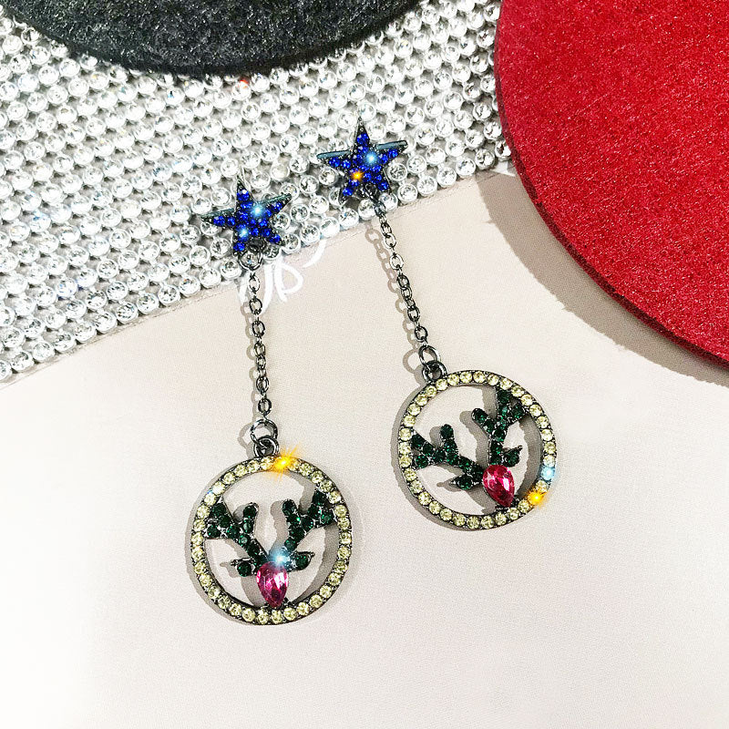 Alloy Christmas series earrings (Minimo de Compra 2) MYA-DuoL010