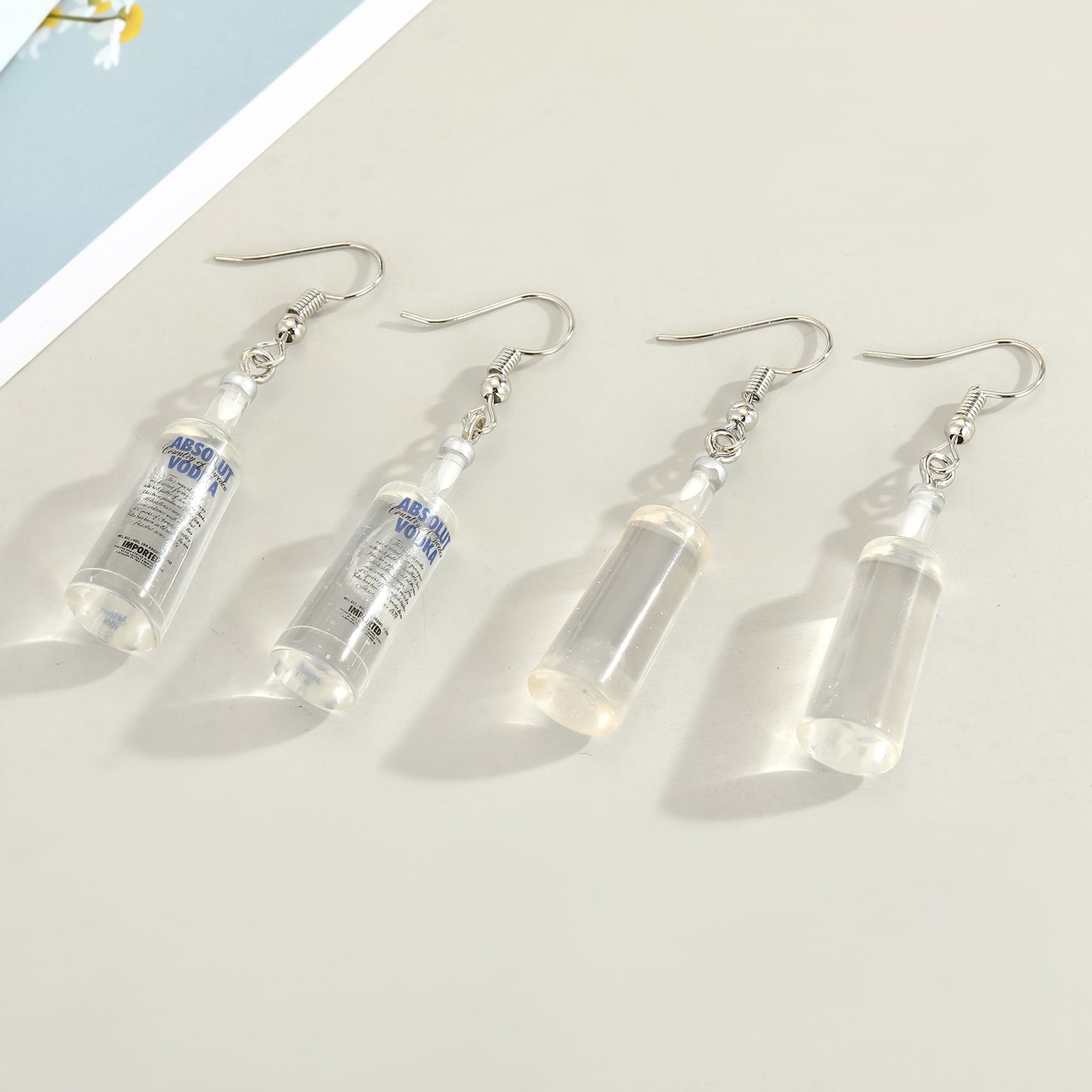 Alloy English Letter Earrings (Minimo de Compra 5) MIC-JueJ026