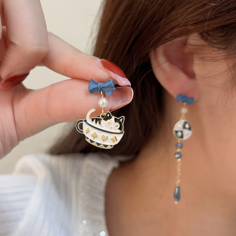 Cute Cartoon Cat Earrings MIC-BaoY012