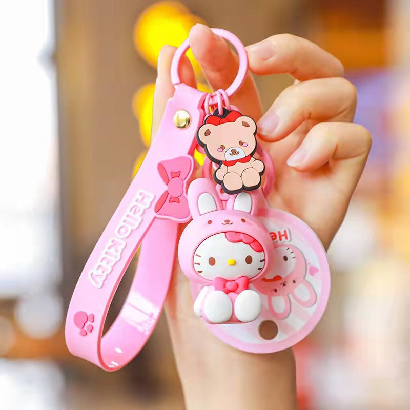 silicone cartoon doll keychain Yid008