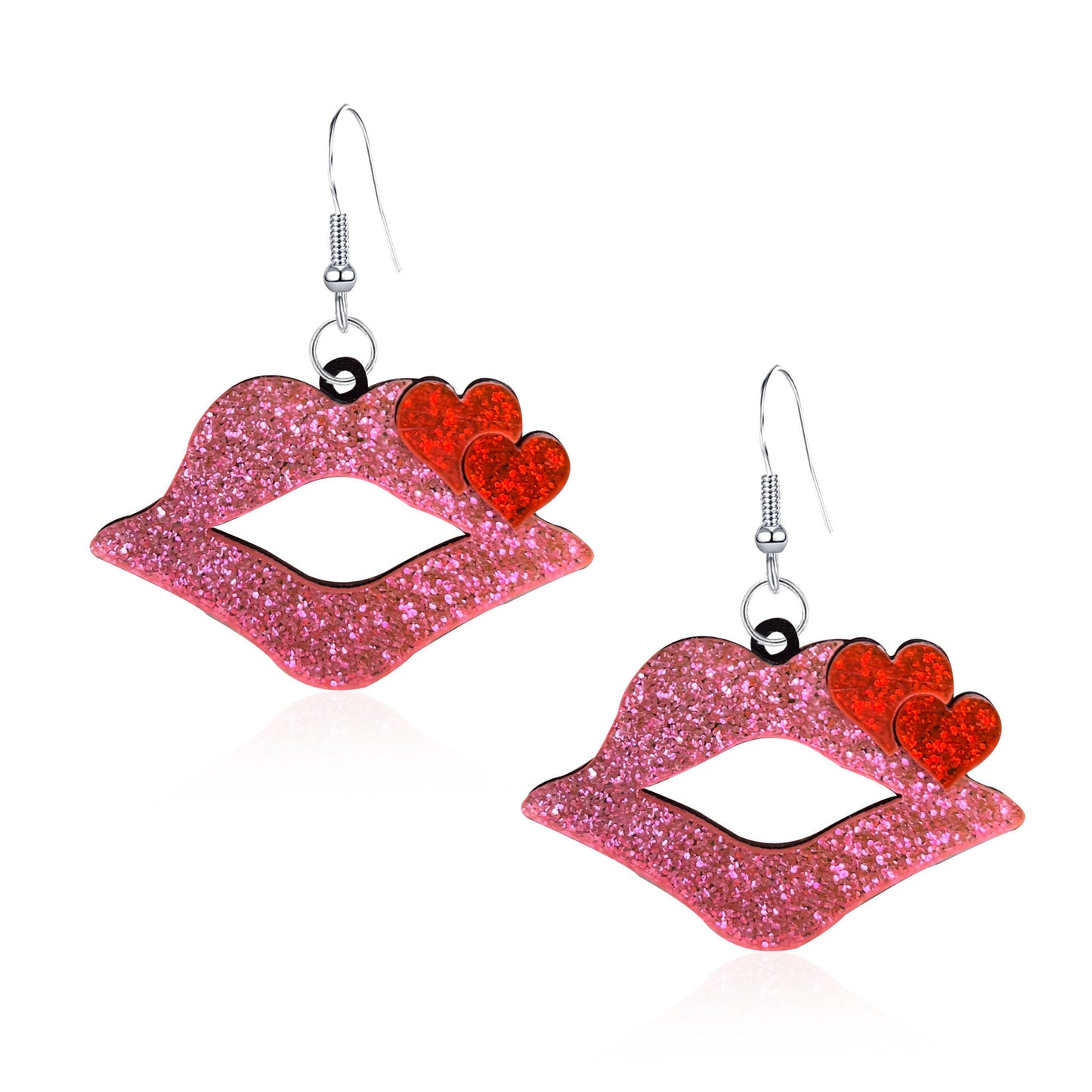 Acrylic Sexy Mouth Earrings (Minimo de Compra 2) MIC-YunXi007