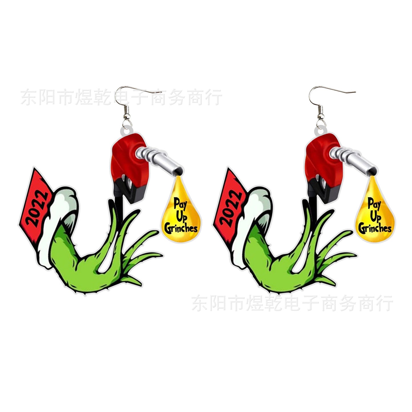 Acrylic cartoon Christmas horror night earrings (Minimo de Compra 10)  MIC-YuQ007