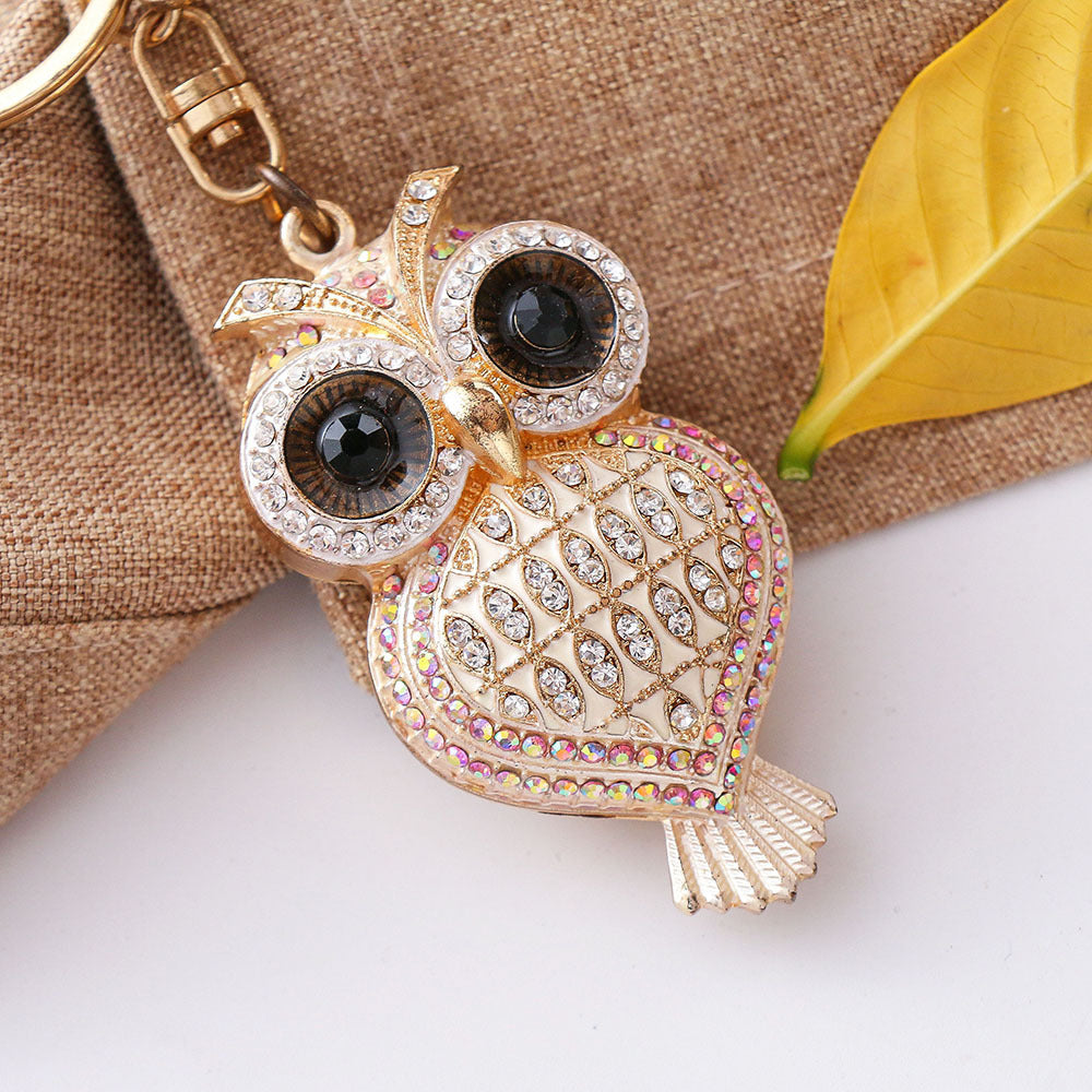 Diamond owl keychain  (Minimo de compra 2) MIC-ChaoK008