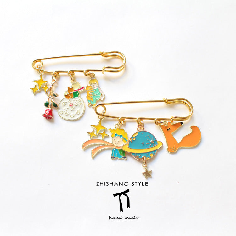 Alloy cartoon rose brooch (Minimo de Compra 2)  MIC-ZhiS041