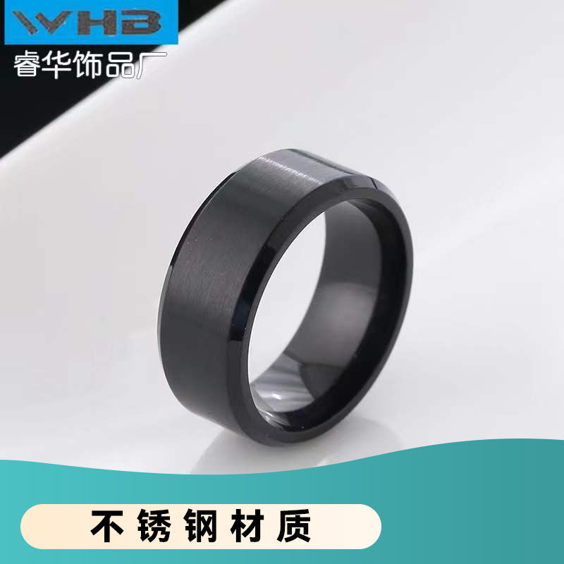 Ring Stainless Steel Vintage Hip Hop Men's Ring RuiH002