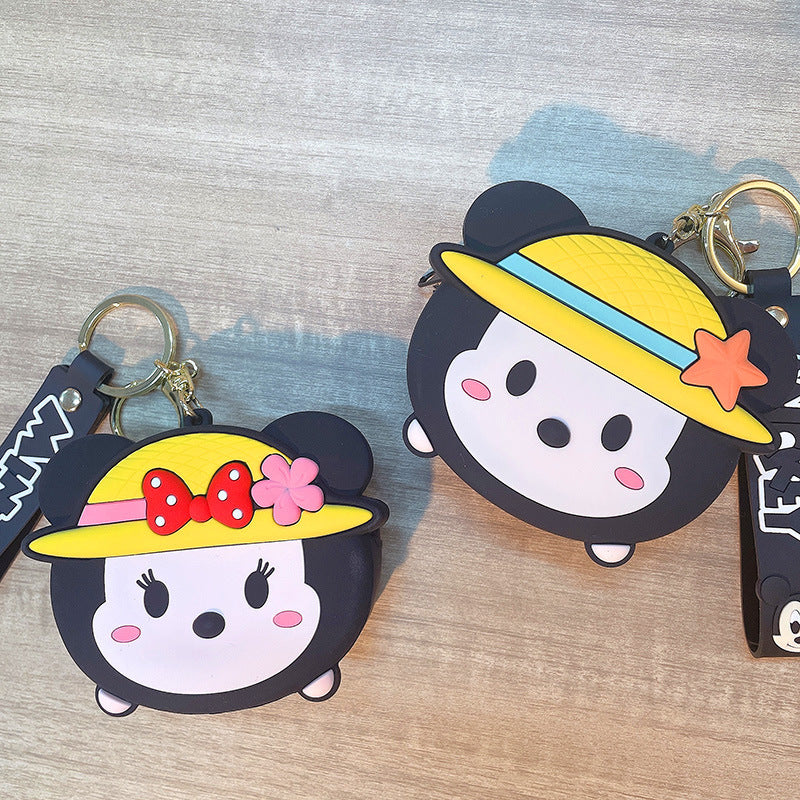 PVC cartoon silicone zero wallet keychain MIC-JinG001