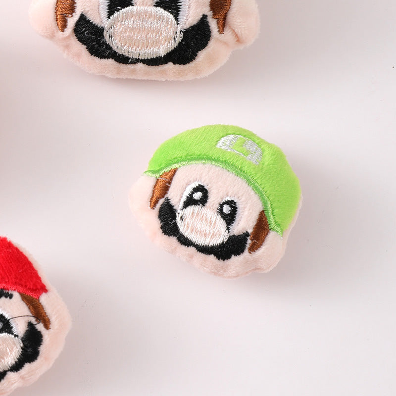 Plush cartoon cute Mario brooch MIC-ZhanY003