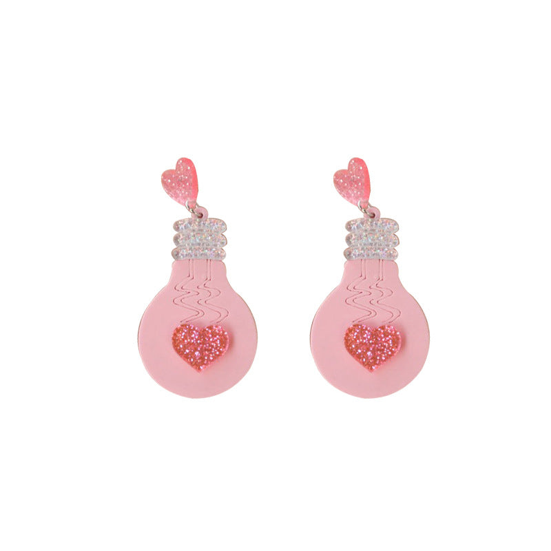 Acrylic Love Earrings MIC-OuG027