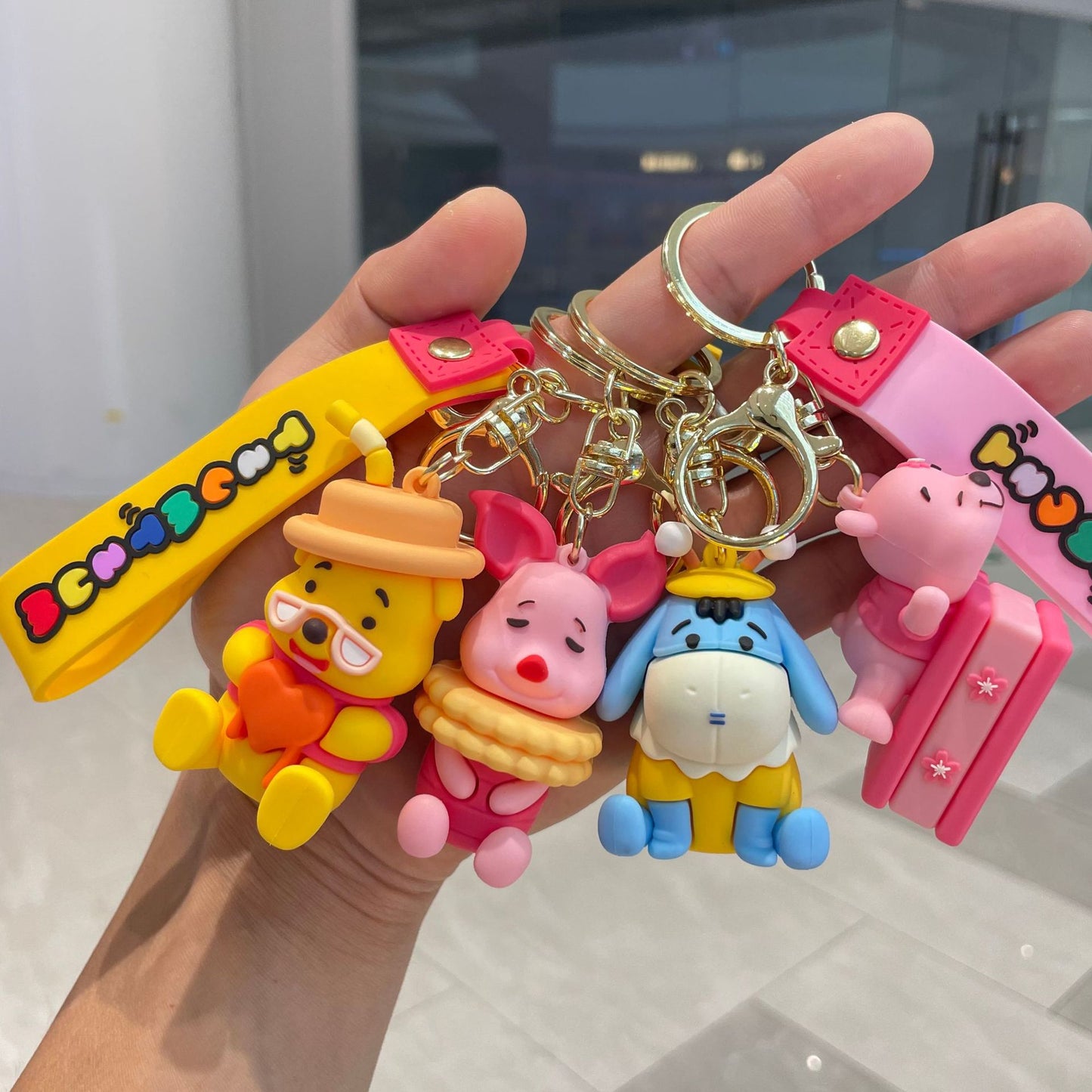 PVC New Winnie Bear Keychain MIC-YaoP023