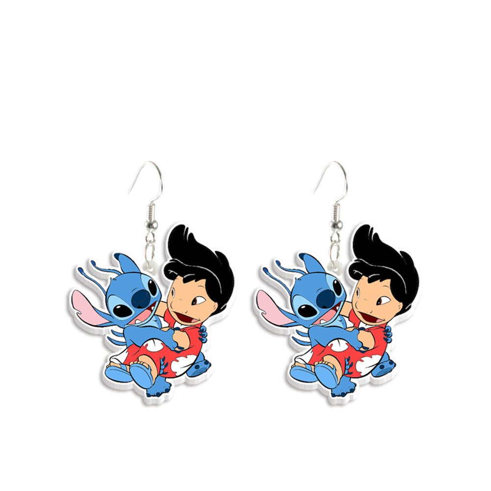 Alloy cartoon cute earrings (Minimo de Compra 2) MIC-ZhaoH002