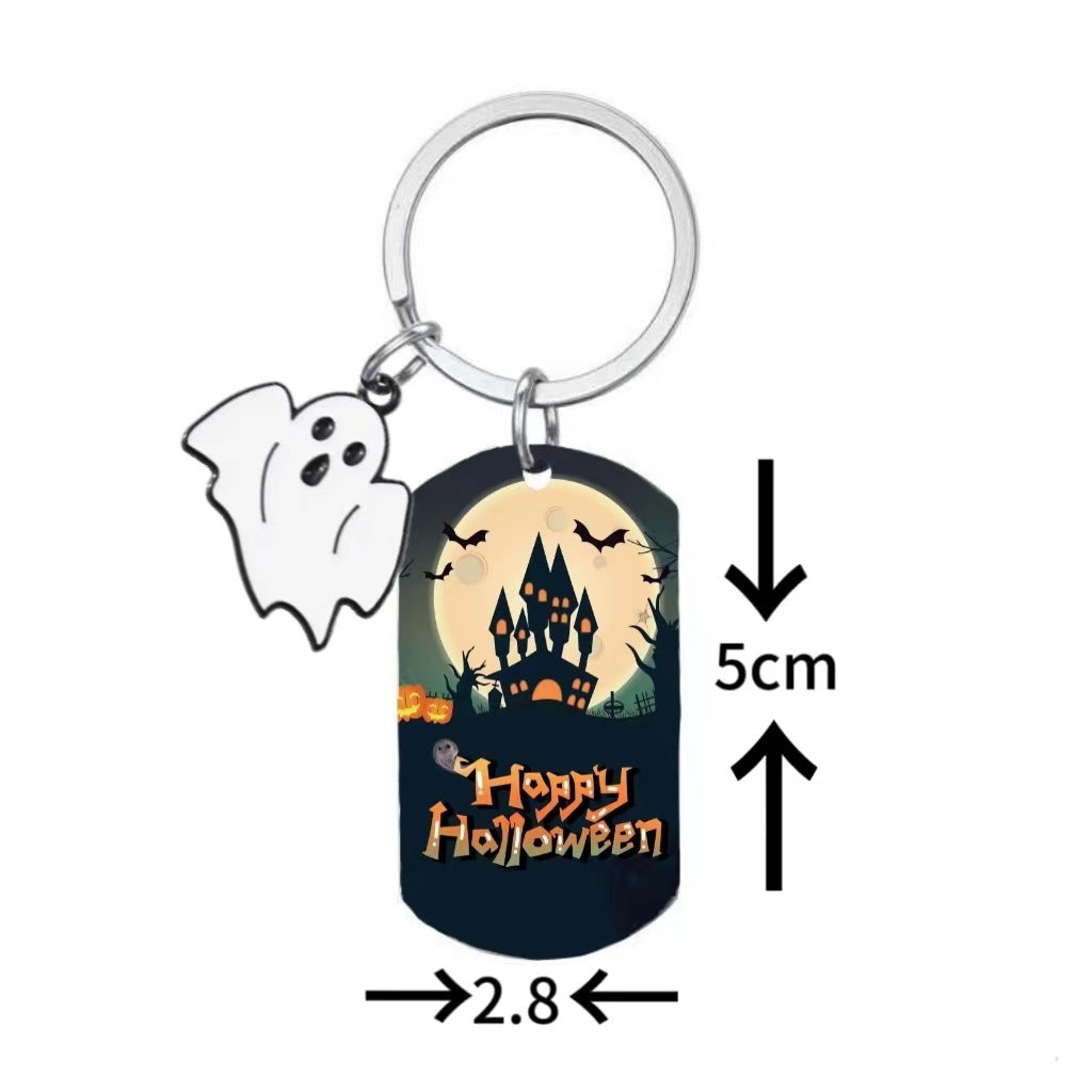 Stainless steel Halloween series keychain MYA-XinJ003