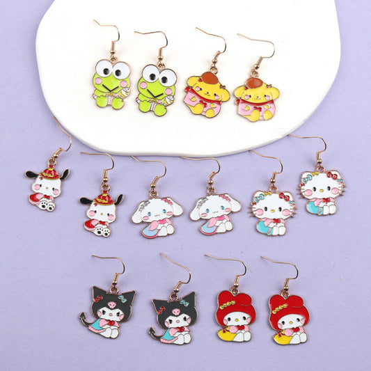 Alloy cartoon cute earrings (Minimo de Compra 2) MYA-FuYu004