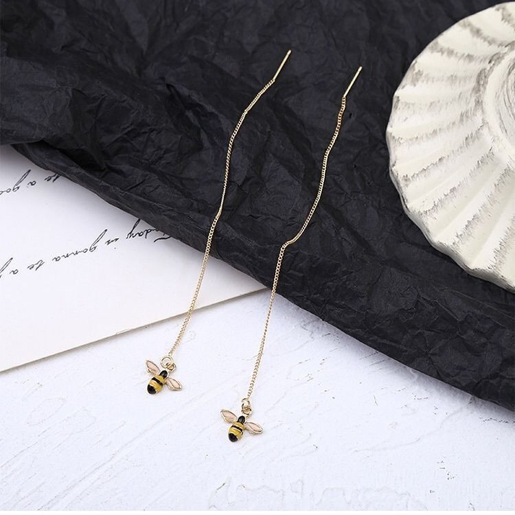 Alloy fringed pearl earrings MIC-LvG006